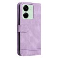 For Xiaomi Redmi 13C 4G Skin Feel Life Tree Metal Button Leather Phone Case(Purple)