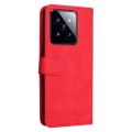 For Xiaomi 14 Pro Skin Feel Life Tree Metal Button Leather Phone Case(Red)