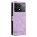 For Xiaomi Redmi K70E Skin Feel Life Tree Metal Button Leather Phone Case(Purple)