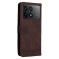 For Xiaomi Redmi K70E Skin Feel Life Tree Metal Button Leather Phone Case(Brown)