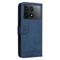 For Xiaomi Redmi K70E Skin Feel Life Tree Metal Button Leather Phone Case(Blue)