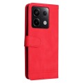 For Xiaomi Redmi Note13 Pro 5G Global Skin Feel Life Tree Metal Button Leather Phone Case(Red)