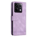 For Xiaomi Redmi Note13 Pro 5G Global Skin Feel Life Tree Metal Button Leather Phone Case(Purple)