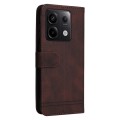 For Xiaomi Redmi Note13 Pro 5G Global Skin Feel Life Tree Metal Button Leather Phone Case(Brown)