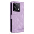 For Xiaomi Redmi Note13 5G Global Skin Feel Life Tree Metal Button Leather Phone Case(Purple)