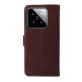 For Xiaomi 14 Classic Calf Texture Flip Leather Phone Case(Brown)