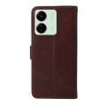 For Xiaomi Redmi 13C 4G Classic Calf Texture Flip Leather Phone Case(Brown)