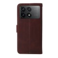 For Xiaomi Redmi K70E Classic Calf Texture Flip Leather Phone Case(Brown)