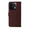 For Xiaomi Redmi Note13 Pro 5G Global Classic Calf Texture Flip Leather Phone Case(Brown)