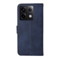 For Xiaomi Redmi Note13 Pro 5G Global Classic Calf Texture Flip Leather Phone Case(Blue)