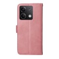 For Xiaomi Redmi Note13 5G Global Classic Calf Texture Flip Leather Phone Case(Rose Gold)