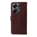 For Xiaomi Redmi Note13 Pro 4G Global/Poco M6 Pro 4G Classic Calf Texture Flip Leather Phone Case(Br