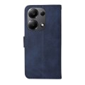 For Xiaomi Redmi Note13 Pro 4G Global/Poco M6 Pro 4G Classic Calf Texture Flip Leather Phone Case(Bl