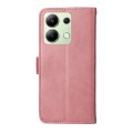 For Xiaomi Redmi Note13 4G Classic Calf Texture Flip Leather Phone Case(Rose Gold)