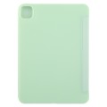 For iPad Air 11 2024 GEBEI 3-folding Holder Shockproof Flip Leather Tablet Case(Green)