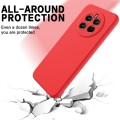 For Realme 12+ Pure Color Liquid Silicone Shockproof Phone Case(Red)