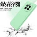 For Realme 12+ Pure Color Liquid Silicone Shockproof Phone Case(Green)