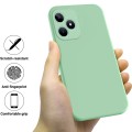 For Realme Note 50 Pure Color Liquid Silicone Shockproof Phone Case(Green)