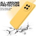For Realme12 / 12x Global Pure Color Liquid Silicone Shockproof Phone Case(Yellow)
