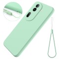 For OPPO Reno11 Pro 5G Global Pure Color Liquid Silicone Shockproof Phone Case(Green)