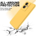 For OPPO Reno11 F / F25 Pro Pure Color Liquid Silicone Shockproof Phone Case(Yellow)