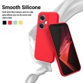 For OPPO K11 5G Pure Color Liquid Silicone Shockproof Phone Case(Red)