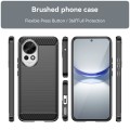 For Huawei nova 12 Brushed Texture Carbon Fiber TPU Phone Case(Black)