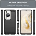 For Huawei Enjoy 70 Brushed Texture Carbon Fiber TPU Phone Case(Black)