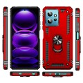 For Xiaomi Redmi Note 12 4G Global Shockproof TPU + PC Phone Case with Holder(Red)