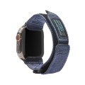 Nylon Two Section Watch Band For Apple Watch 5 44mm(Blue)