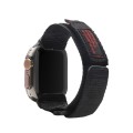 Nylon Two Section Watch Band For Apple Watch 38mm(Black)