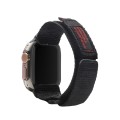 Nylon Two Section Watch Band For Apple Watch Ultra 2 49mm(Black)