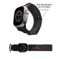 Nylon Two Section Watch Band For Apple Watch Ultra 2 49mm(Black)