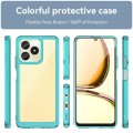 For Realme Note 50 Colorful Series Acrylic Hybrid TPU Phone Case(Transparent Blue)