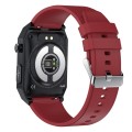 E530 1.91 inch IP68 Waterproof Silicone Band Smart Watch Supports ECG / Non-invasive Blood Sugar(Red