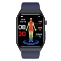 E530 1.91 inch IP68 Waterproof Silicone Band Smart Watch Supports ECG / Non-invasive Blood Sugar(Blu