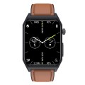 E530 1.91 inch IP68 Waterproof Leather Band Smart Watch Supports ECG / Non-invasive Blood Sugar(Brow