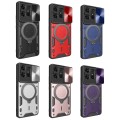For Motorola Edge 50 Pro Global CD Texture Sliding Camshield Magnetic Holder Phone Case(Red)