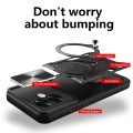 For OPPO A79 5G Global CD Texture Sliding Camshield Magnetic Holder Phone Case(Black)