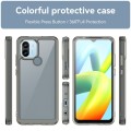 For Xiaomi Redmi A1+ Colorful Series Acrylic Hybrid TPU Phone Case(Transparent Grey)