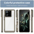 For Xiaomi 13T Pro Colorful Series Acrylic Hybrid TPU Phone Case(Transparent Grey)