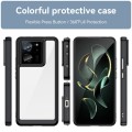 For Xiaomi 13T Pro Colorful Series Acrylic Hybrid TPU Phone Case(Black)