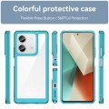 For Xiaomi Redmi Note 13 5G Colorful Series Acrylic Hybrid TPU Phone Case(Transparent Blue)