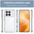 For Xiaomi Redmi K70 Colorful Series Acrylic Hybrid TPU Phone Case(Transparent)