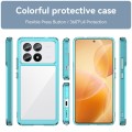 For Xiaomi Redmi K70E Colorful Series Acrylic Hybrid TPU Phone Case(Transparent Blue)