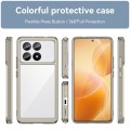 For Xiaomi Redmi K70E Colorful Series Acrylic Hybrid TPU Phone Case(Transparent Grey)