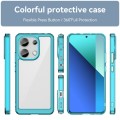 For Xiaomi Redmi Note 13 4G Global Colorful Series Acrylic Hybrid TPU Phone Case(Transparent Blue)