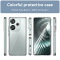 For Xiaomi Redmi Turbo 3 Colorful Series Acrylic Hybrid TPU Phone Case(Transparent)