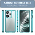 For Xiaomi Redmi Turbo 3 Colorful Series Acrylic Hybrid TPU Phone Case(Transparent Blue)