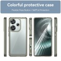 For Xiaomi Redmi Turbo 3 Colorful Series Acrylic Hybrid TPU Phone Case(Transparent Grey)